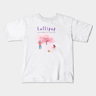 lollipop, as sweet as spring Kids T-Shirt